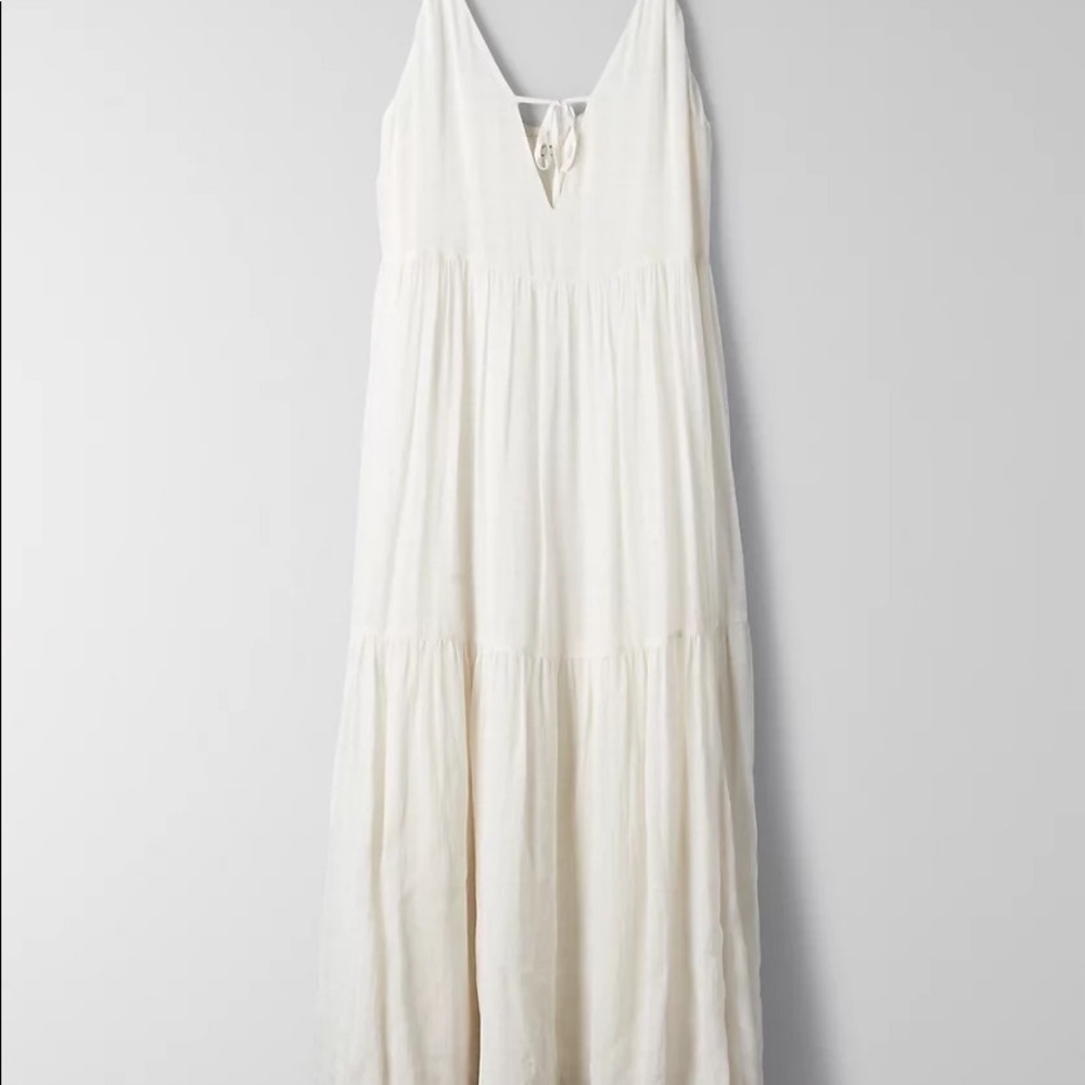 Aritzia Wilfred Dewdrop Midi/Maxi Dress XS